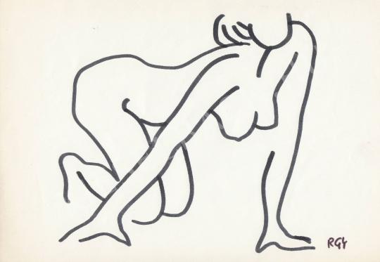 For sale  Rózsahegyi, György - Leaning Nude 's painting